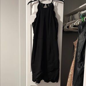 Elegant Black Halter Dress